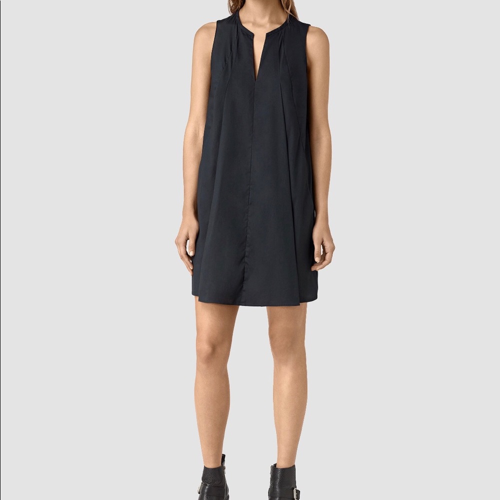 All Saints Bea Dress - Midnight Blue / Black - US6